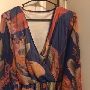 Wrap style maxi dress